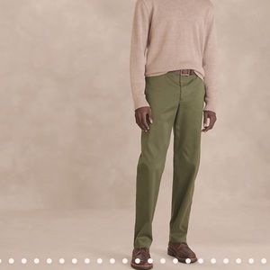 Banana Republic | Men’s Gavin Relaxed Straight Chino Pants, Olive Green